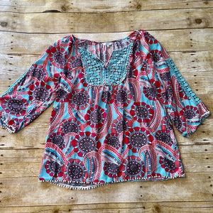 Crown and Ivy multicolor top